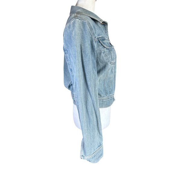 Lauren Jeans Co Size Small Ralph Lauren Womens Denim Jean Jacket Blue Mid Wash - Picture 5 of 10